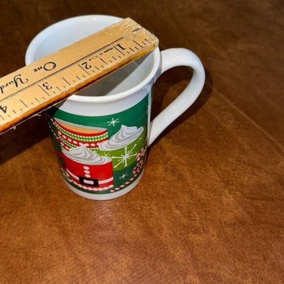 Holiday Themed Royal Norfolk Ceramic Coffee Mug 12 Oz Set OF 4 - Picture 6 of 14